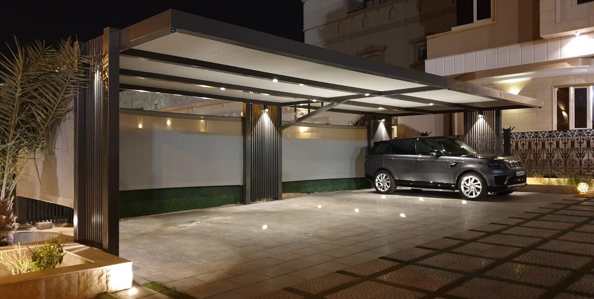 مظلات سيارات مودرن بالرياض