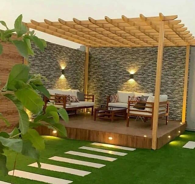 تصميم مظلات حدائق