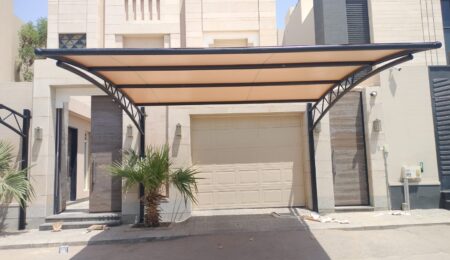 تركيب مظلات كبوتي مقوس